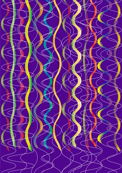 Conception abstraite de fête vectorielle avec confettis colorés — Image vectorielle