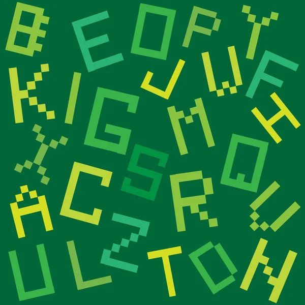 Vector illustration of alphabet letters — Stock Vector