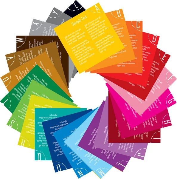 Diseño vectorial de etiquetas coloridas — Vector de stock