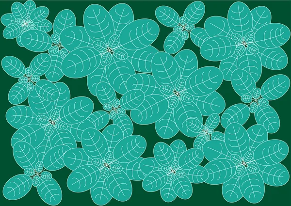 Абстрактный векторный фон с тропическими растениями — стоковый вектор