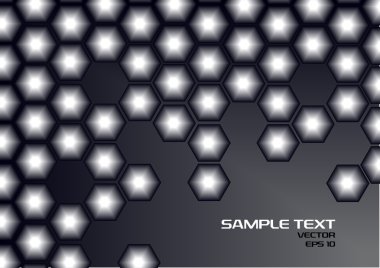 Abstract vector background with metal structure