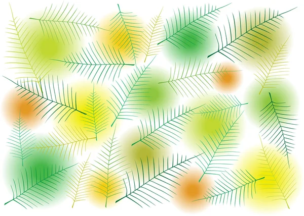 Fond vectoriel avec des feuilles d'automne de couleur — Image vectorielle