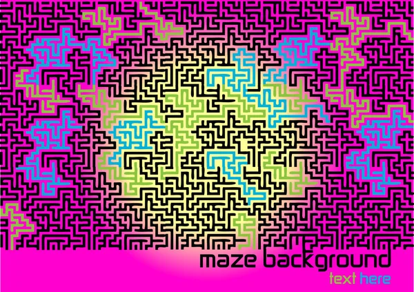 Abstract bright maze concept — Stock Vector