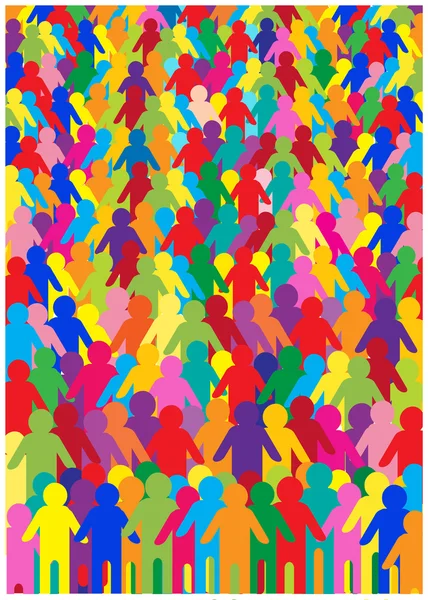 Crowd of people — Stock Vector