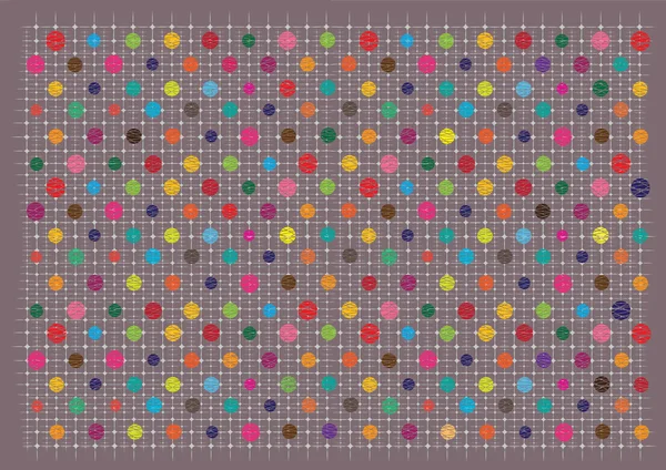 Retro polka dots background — Stock Vector