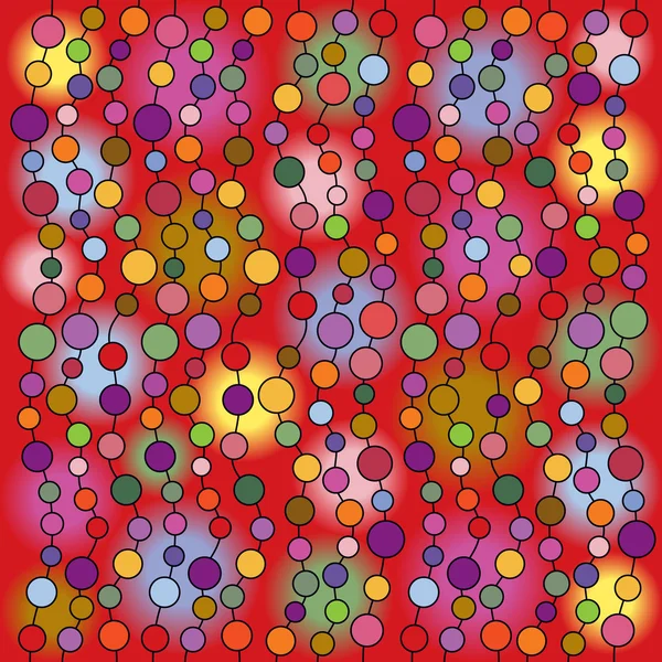 Abstract vector background with polka dots — Stock Vector