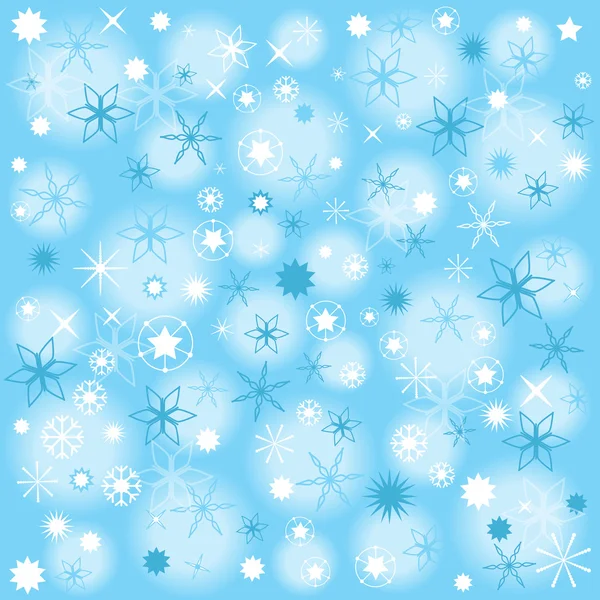 Abstract vector christmas wrapping paper design with snow flakes — Stock Vector