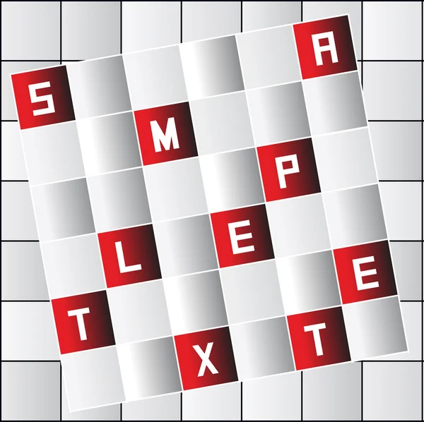 Crossword tile Vector Art Stock Images Depositphotos