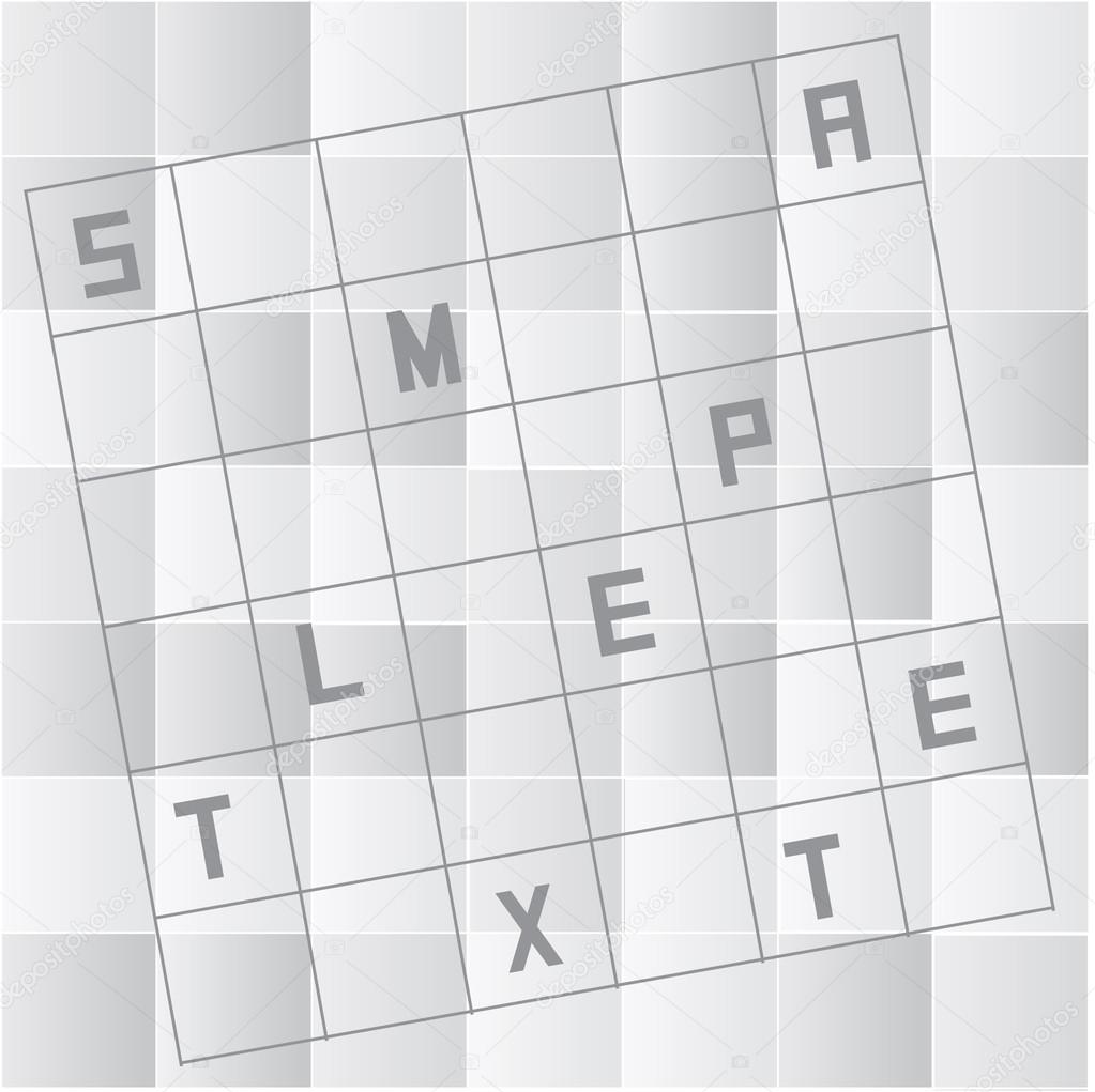 Modern crossword concept