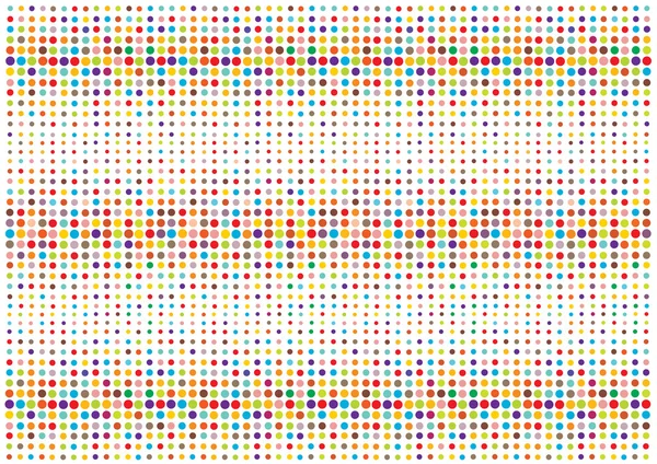 Fond vectoriel couleur à pois symétriques — Image vectorielle