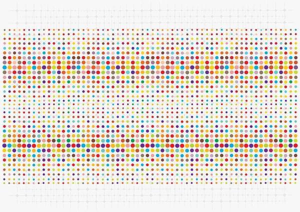 对称的波尔卡圆点的颜色矢量背景 — 图库矢量图片