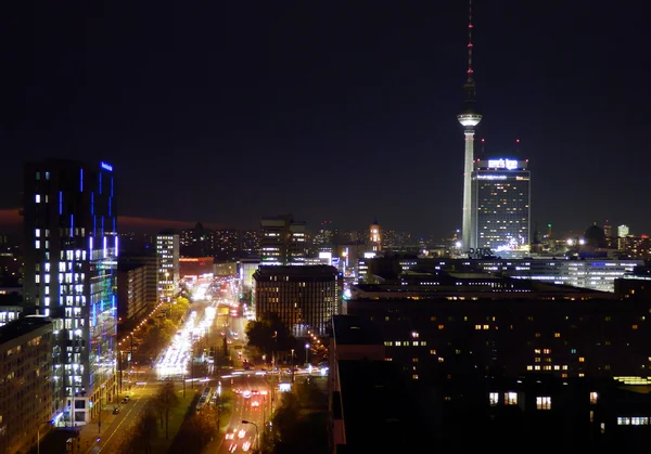 Berlin bei Nacht — Stockfoto