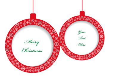 Noel arka plan dekoratif kağıt topu ve kar gevreği ile