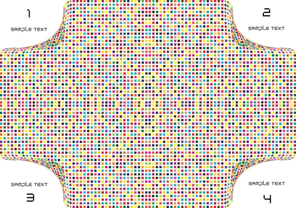 正方形の抽象的なベクトルの背景 — ストックベクタ