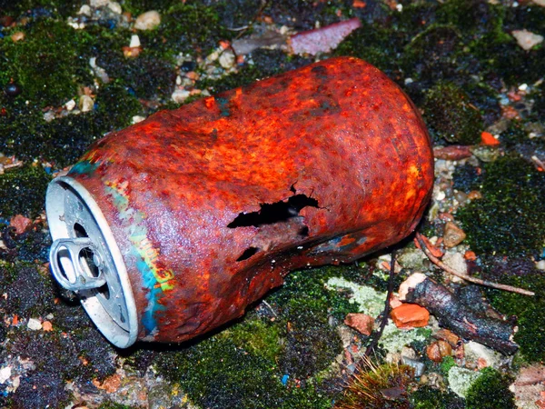 Old rusty can