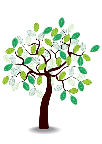 Vector spring tree — Stock Vector