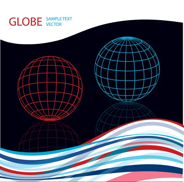Color vector earth globe icon — Stock Vector