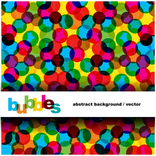 Color vector burbujas fondo — Vector de stock