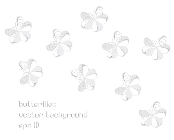 Papiers vectoriels couleur papillons — Image vectorielle