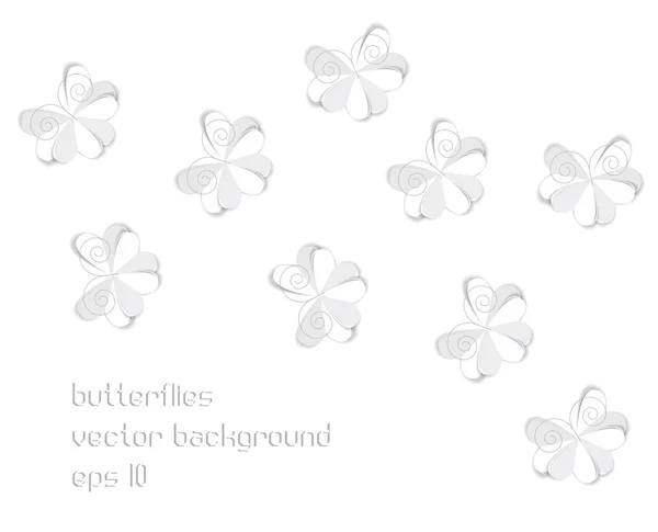 Färg vektor papper fjärilar — Stock vektor