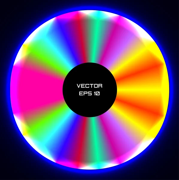 Rainbow cd disc — Stock Vector