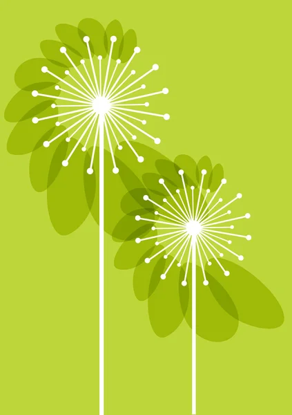 Color vector vintage dandelions — Stock Vector