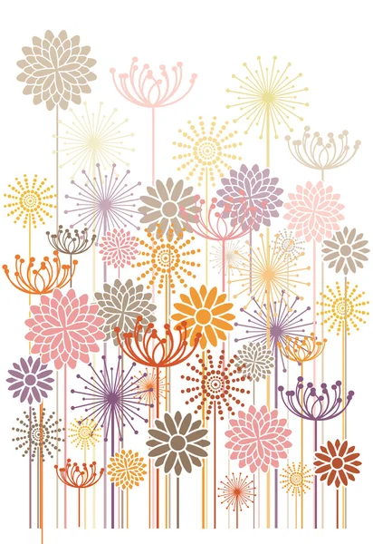 Color vector flores fondo — Archivo Imágenes Vectoriales