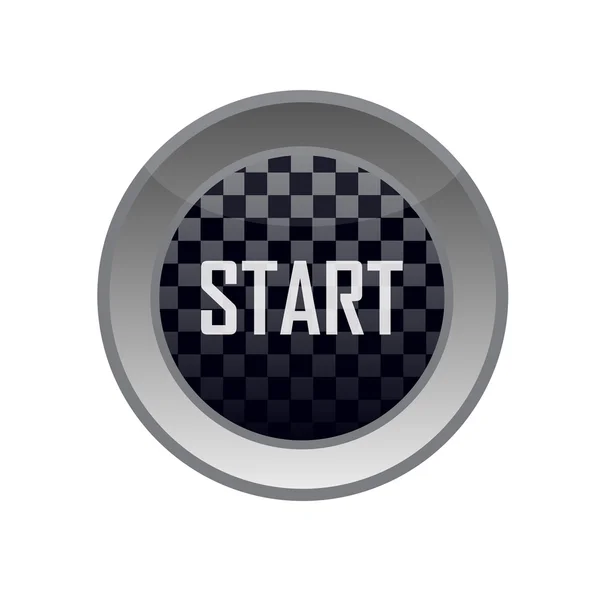 Vector start button — Stock Vector