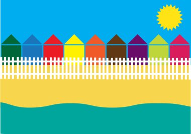 Color vector summer holidays background clipart