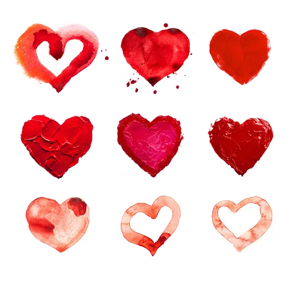 Κόκκινη καρδιά αγάπη. — Φωτογραφία Αρχείου