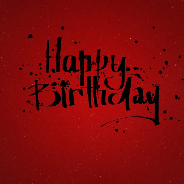 Happy birthday hand lettering — стоковое фото