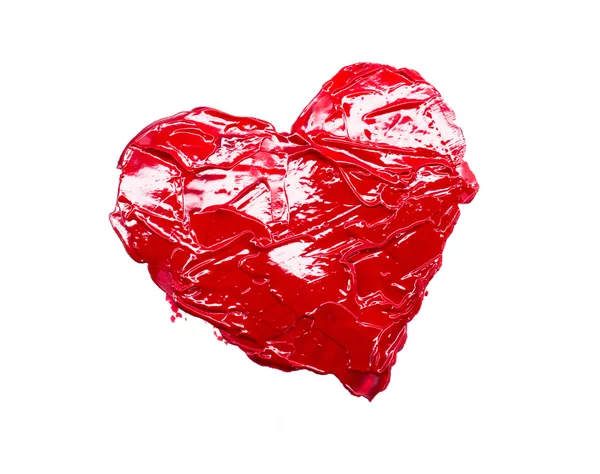 Rött hjärta kärlek. — Stockfoto