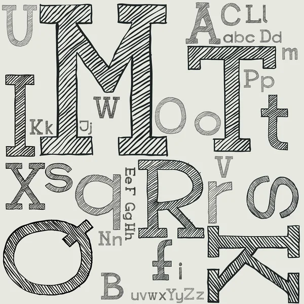 Alphabet — Image vectorielle