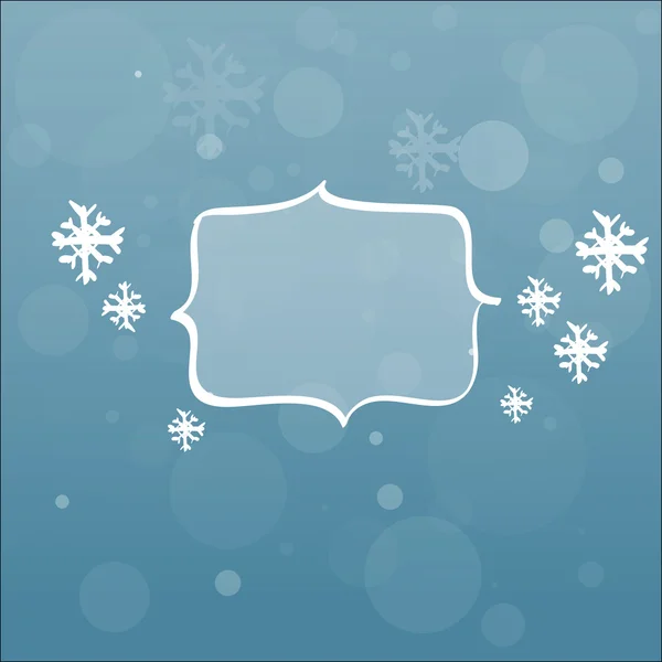 Winter, Snow, Frame — Stock Vector