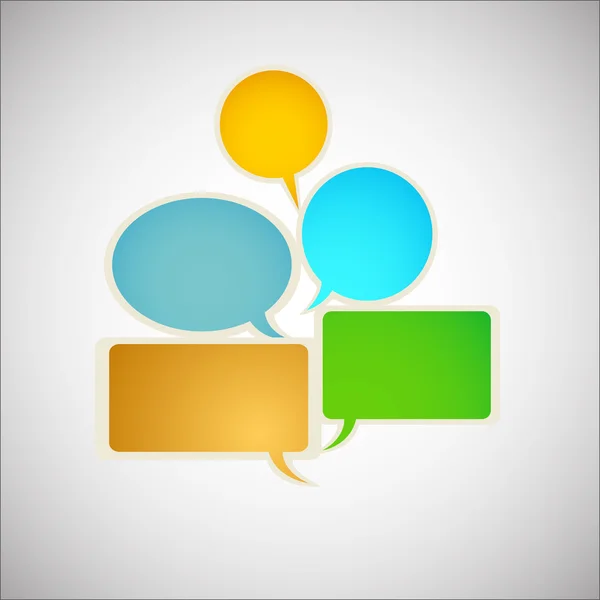 Speech bubbles — Stock Vector