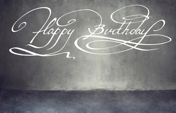 Calligraphy. Happy birthday hand lettering — Stock Photo, Image