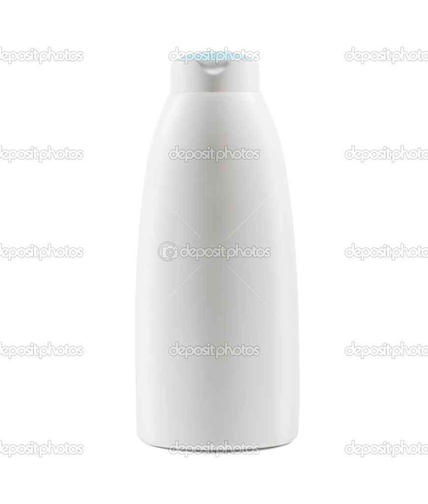 White shampoo bottle