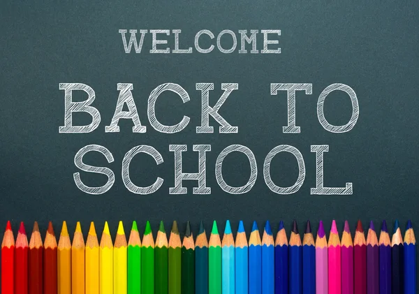 Back to school. color pencils — Stock Photo, Image