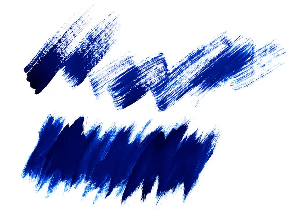 Blue brush strokes — Stock Photo, Image