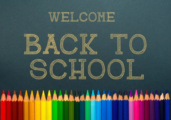 Back to school. color pencils — Stock Photo, Image