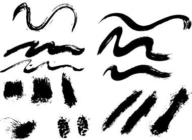 Brush strokes rough hatching drawing texture clipart