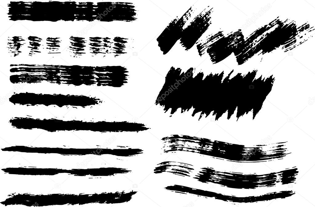 Brush strokes rough hatching drawing texture