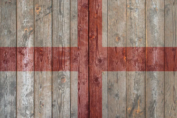 Деревянный фон флага Англии — стоковое фото