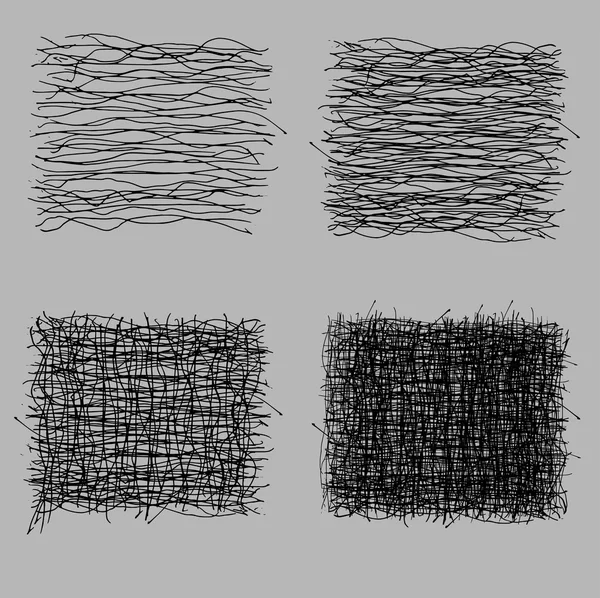 Rugueux hachure dessin texture — Image vectorielle