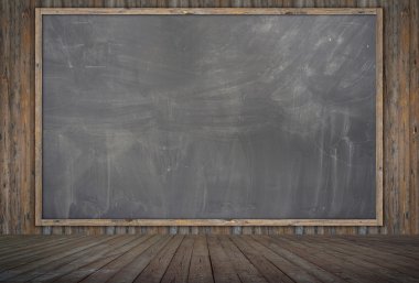 ahşap zemin ve dokulu beton duvar arka plan