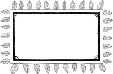 çizilmiş doodle kare