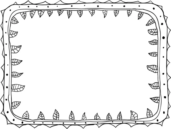 Cornice doodle disegnata a mano — Vettoriale Stock