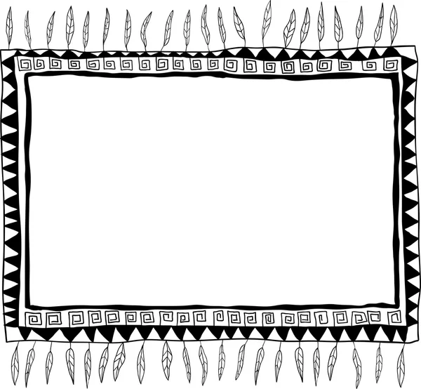 Hand-drawn doodle frame — Stock Vector