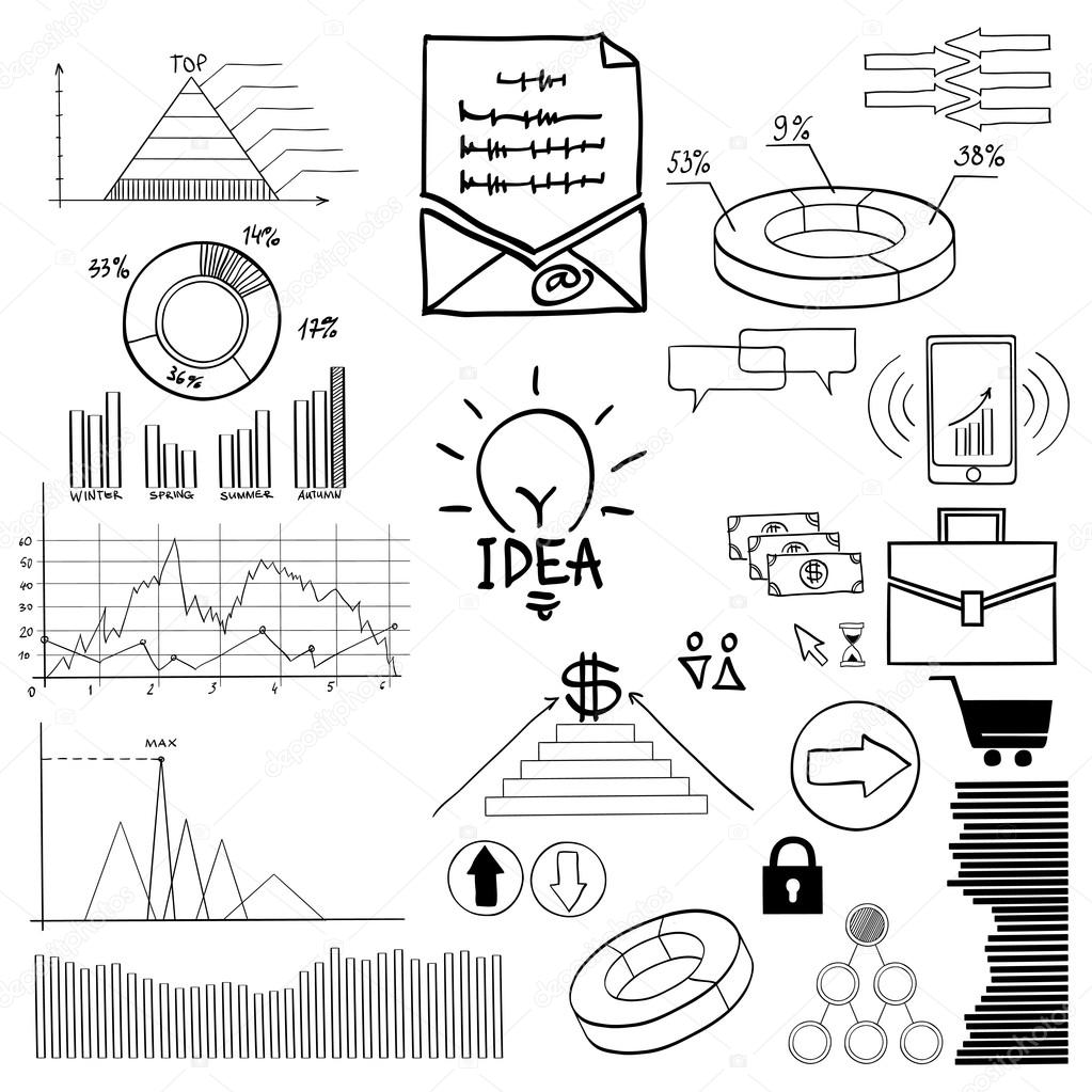 Detail infographic vector illustration. Information Graphics. Concept - business, economics, finance