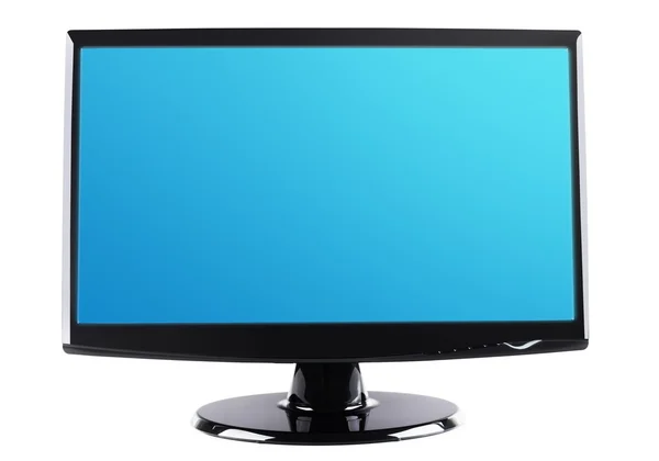 Computer / schermo di visualizzazione TV isolato su bianco . — Foto Stock